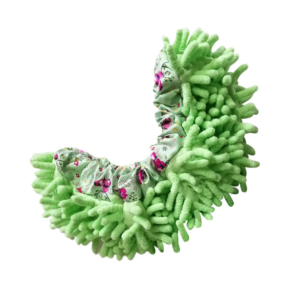 Chenille Dust Mop Slippers Home Floor Cleaning Lazy Mopping Shoes Water Uptake Foot Socks Mop Caps MultiFunction Cleaning Shoes Platonelstore