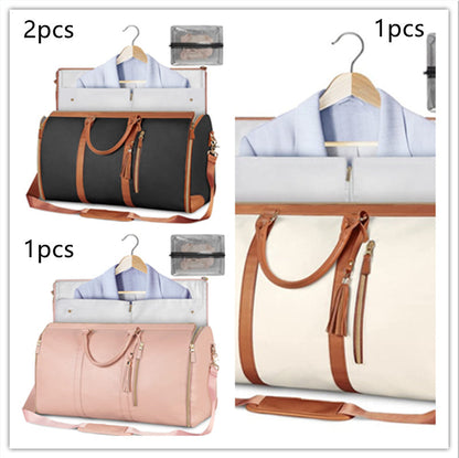 Large Capacity Travel Duffle Bag Women's Handbag Folding Suit Bag Waterproof Clothes Totes Platonelstore