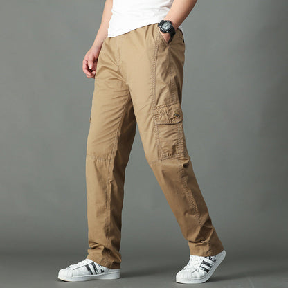 Thin Fat Pants Korean Style Loose Straight Leg Platonelstore