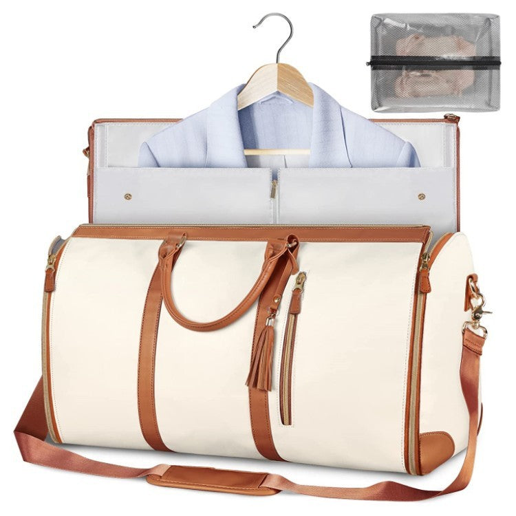 Large Capacity Travel Duffle Bag Women's Handbag Folding Suit Bag Waterproof Clothes Totes Platonelstore