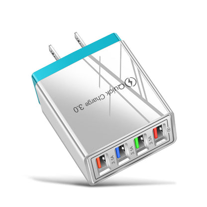 USB Charger Quick Charge 3.0 4 Phone Adapter For Tablet Portable Wall Mobile Charger Fast Charger Platonelstore
