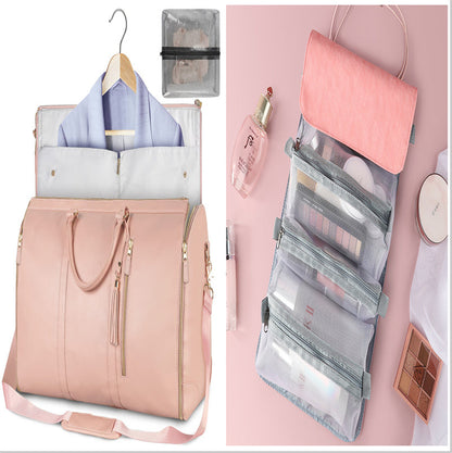 Large Capacity Travel Duffle Bag Women's Handbag Folding Suit Bag Waterproof Clothes Totes Platonelstore