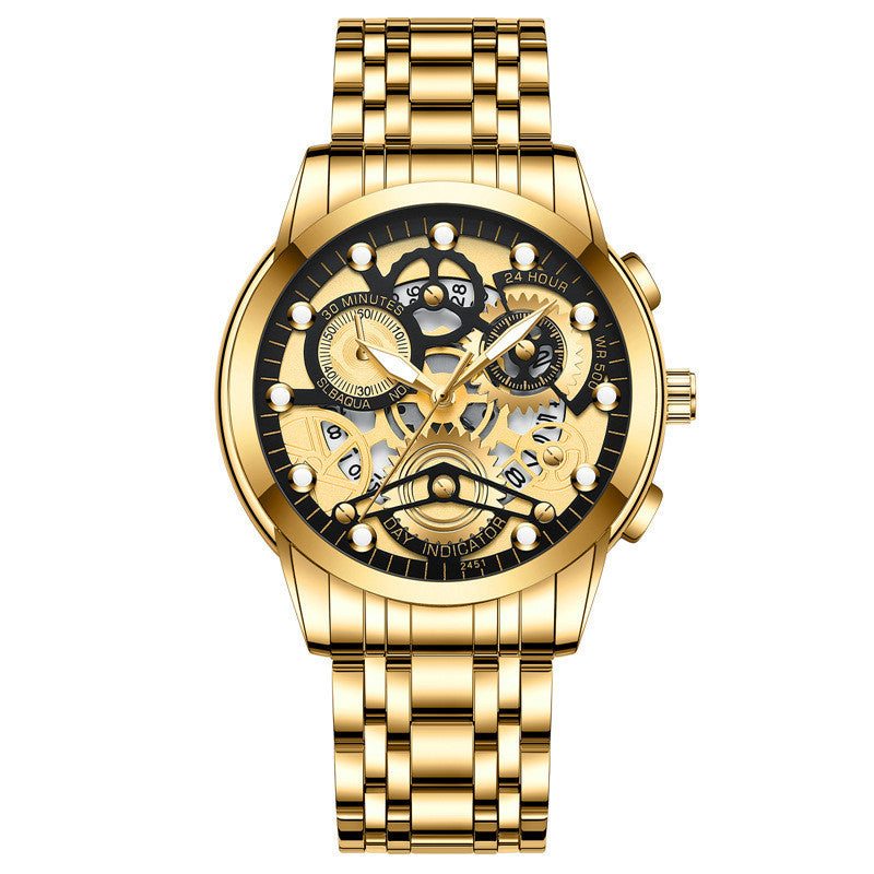Men's Hollow Non-mechanical Business Watch Platonelstore