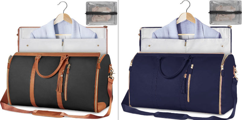 Large Capacity Travel Duffle Bag Women's Handbag Folding Suit Bag Waterproof Clothes Totes Platonelstore
