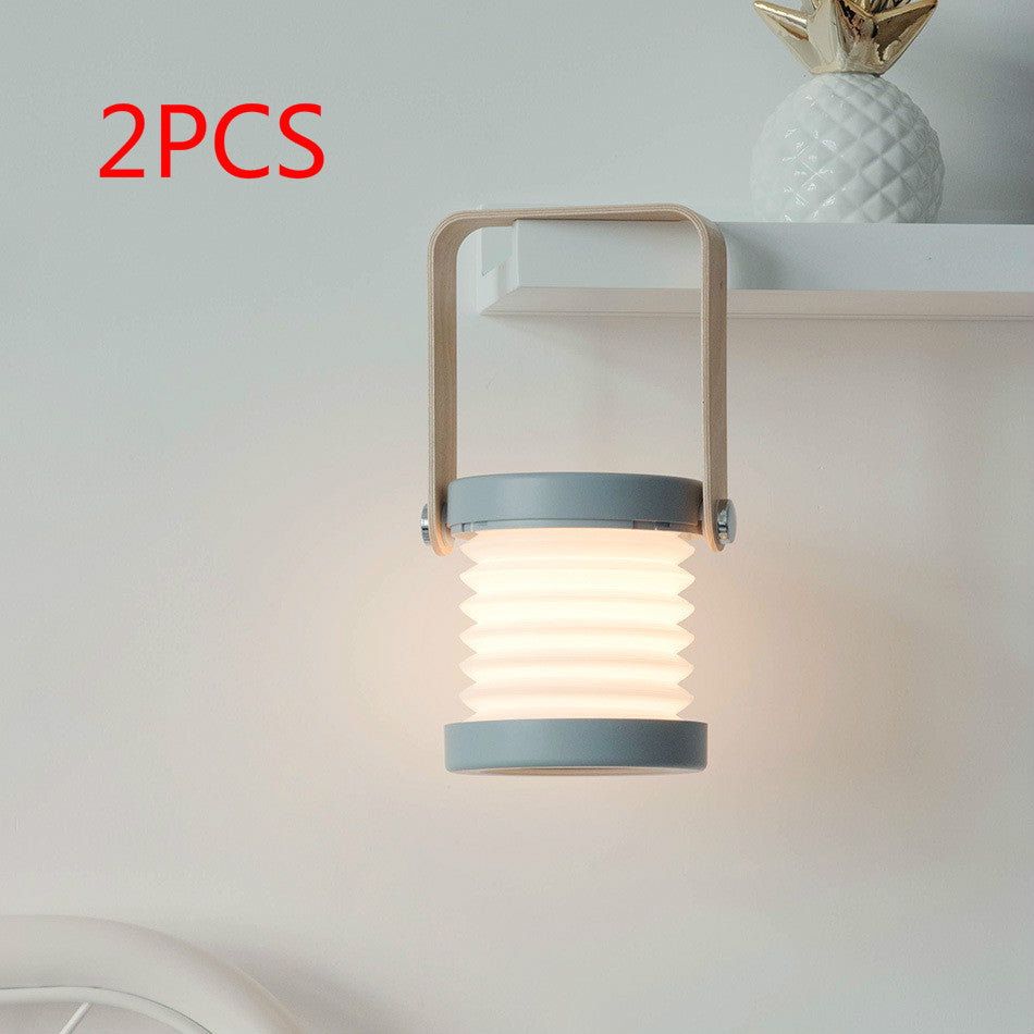 Foldable Touch Dimmable Reading LED Night Light Portable Lantern Lamp USB Rechargeable For Home Decor Platonelstore