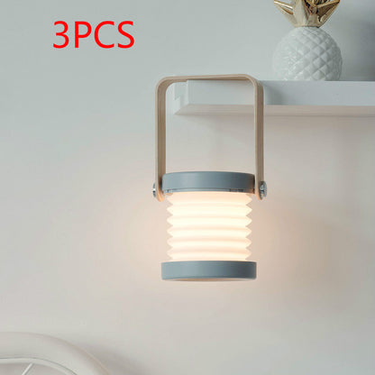 Foldable Touch Dimmable Reading LED Night Light Portable Lantern Lamp USB Rechargeable For Home Decor Platonelstore