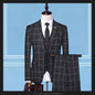 Men'sSuits, Checkered Suits, Three-Piece Suits, Work Suits, Professional Suits, Men's Clothing Trends Platonelstore