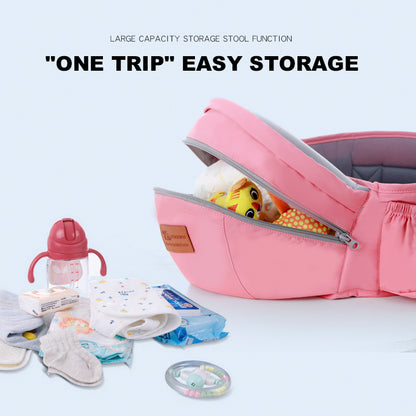 Ergonomic Baby Carrier 0-48M Baby Hipseat Carrier Front Facing Ergonomic Kangaroo Baby Wrap Sling for Baby Travel Platonelstore