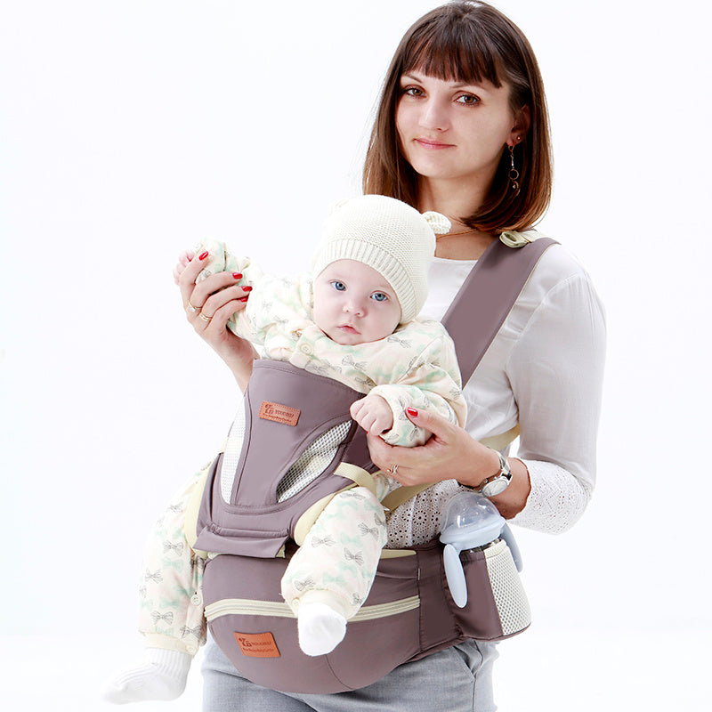 Ergonomic Baby Carrier 0-48M Baby Hipseat Carrier Front Facing Ergonomic Kangaroo Baby Wrap Sling for Baby Travel Platonelstore