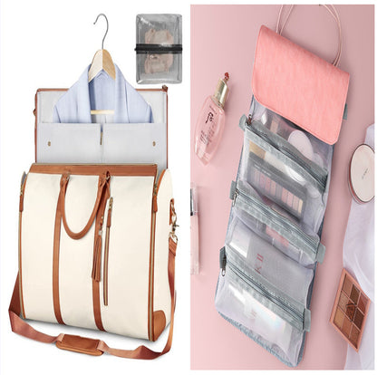 Large Capacity Travel Duffle Bag Women's Handbag Folding Suit Bag Waterproof Clothes Totes Platonelstore