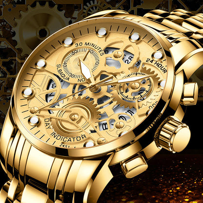 Men's Hollow Non-mechanical Business Watch Platonelstore