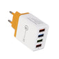 USB Charger Quick Charge 3.0 4 Phone Adapter For Tablet Portable Wall Mobile Charger Fast Charger Platonelstore
