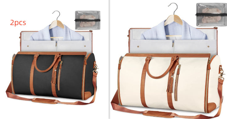 Large Capacity Travel Duffle Bag Women's Handbag Folding Suit Bag Waterproof Clothes Totes Platonelstore