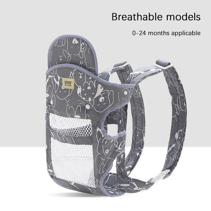 Multifunctional Baby Carrier With Breathable Front And Back In Summer Platonelstore