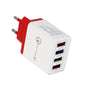 USB Charger Quick Charge 3.0 4 Phone Adapter For Tablet Portable Wall Mobile Charger Fast Charger Platonelstore