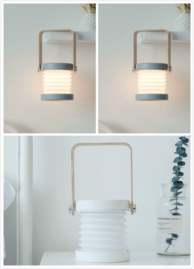 Foldable Touch Dimmable Reading LED Night Light Portable Lantern Lamp USB Rechargeable For Home Decor Platonelstore