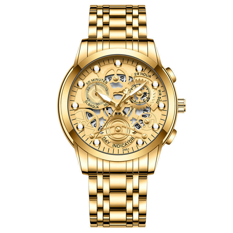 Men's Hollow Non-mechanical Business Watch Platonelstore