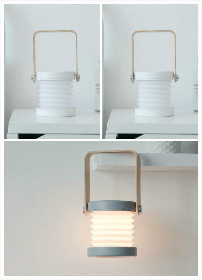 Foldable Touch Dimmable Reading LED Night Light Portable Lantern Lamp USB Rechargeable For Home Decor Platonelstore