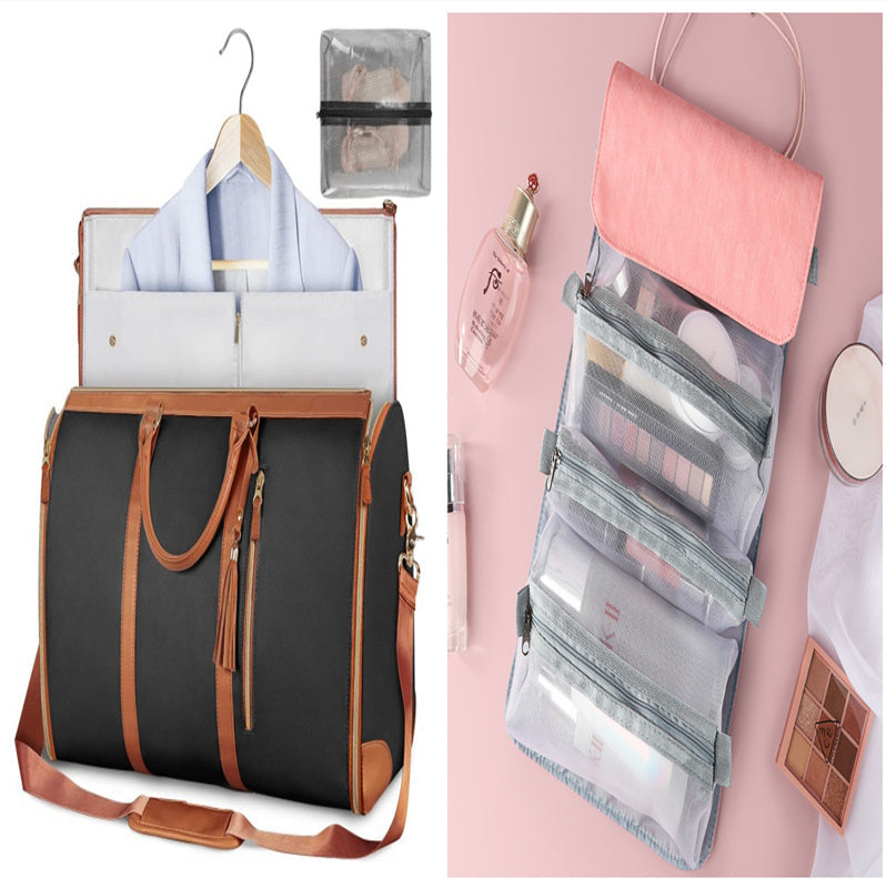 Large Capacity Travel Duffle Bag Women's Handbag Folding Suit Bag Waterproof Clothes Totes Platonelstore