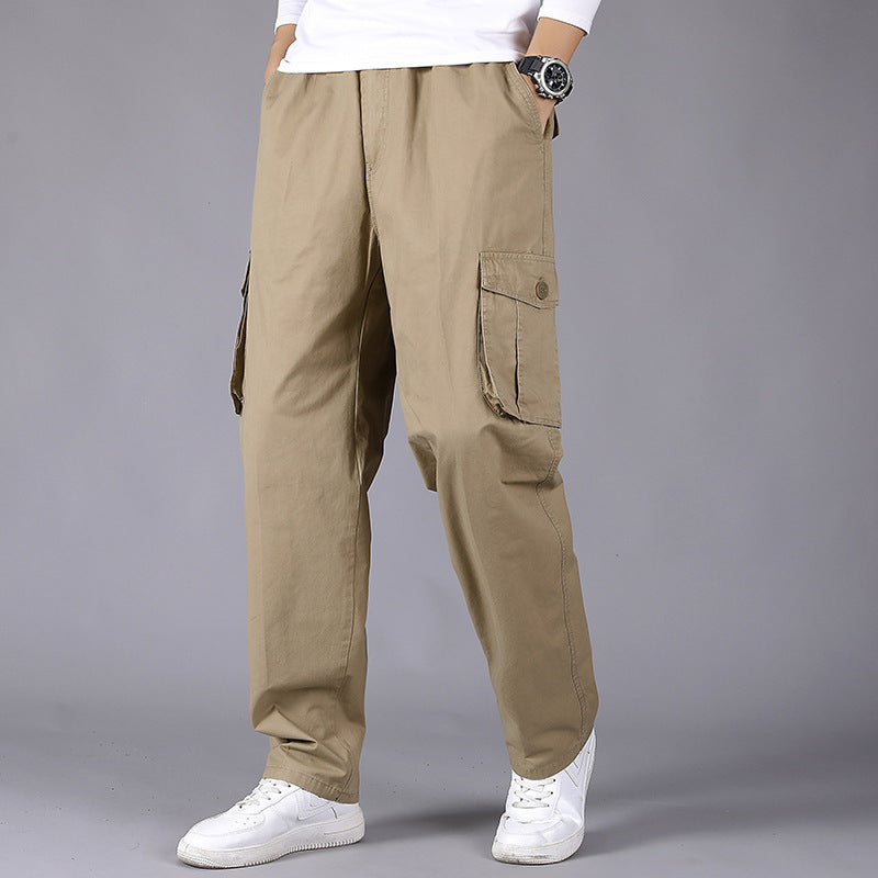 Thin Fat Pants Korean Style Loose Straight Leg Platonelstore