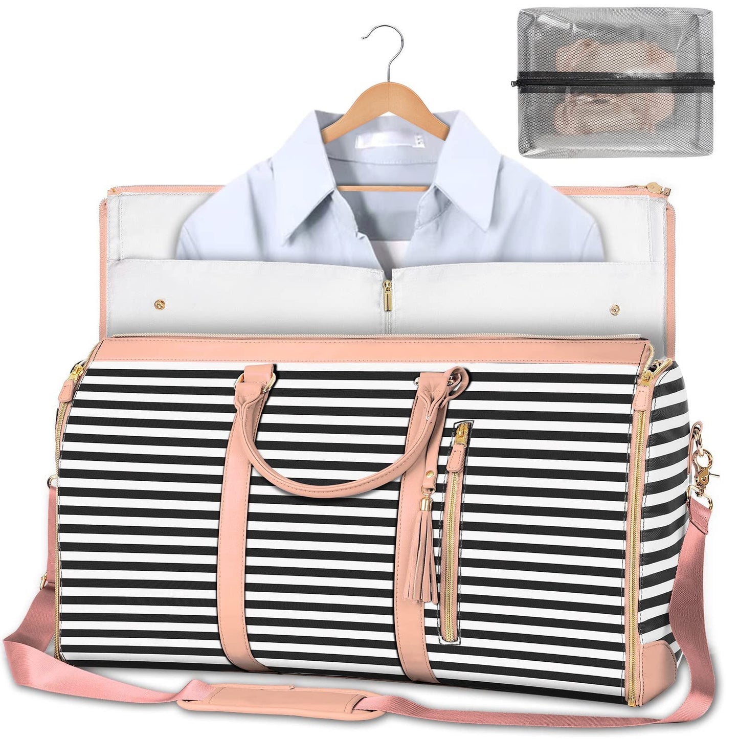 Large Capacity Travel Duffle Bag Women's Handbag Folding Suit Bag Waterproof Clothes Totes Platonelstore
