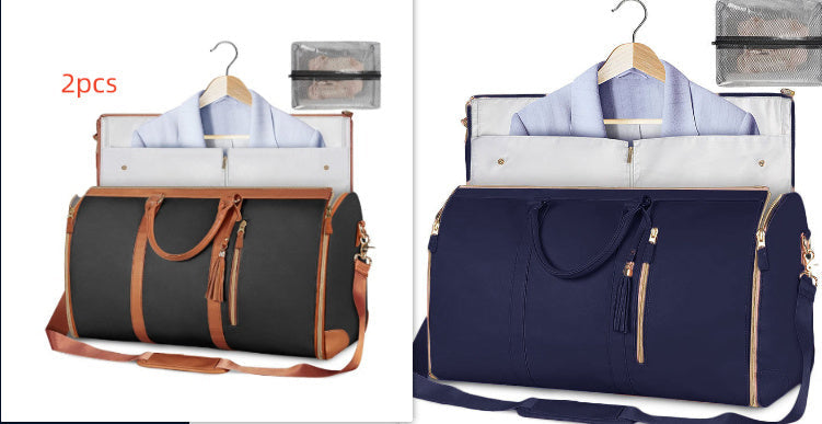 Large Capacity Travel Duffle Bag Women's Handbag Folding Suit Bag Waterproof Clothes Totes Platonelstore
