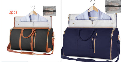 Large Capacity Travel Duffle Bag Women's Handbag Folding Suit Bag Waterproof Clothes Totes Platonelstore