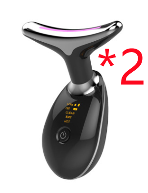 EMS Thermal Neck Lifting And Tighten Massager Electric Microcurrent Wrinkle Remover LED Photon Face Beauty Device For Woman Platonel