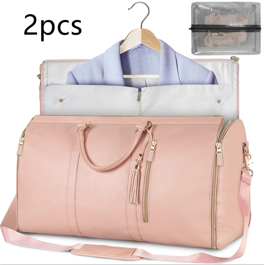 Large Capacity Travel Duffle Bag Women's Handbag Folding Suit Bag Waterproof Clothes Totes Platonelstore
