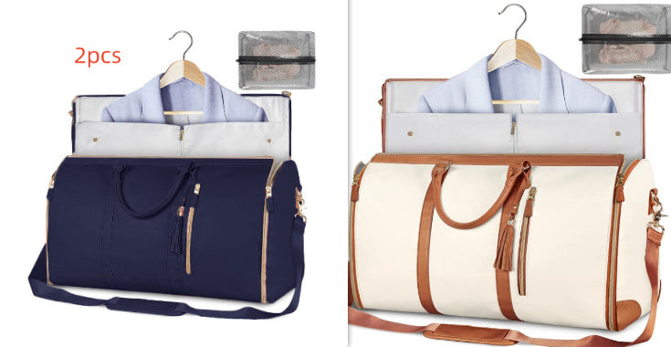 Large Capacity Travel Duffle Bag Women's Handbag Folding Suit Bag Waterproof Clothes Totes Platonelstore