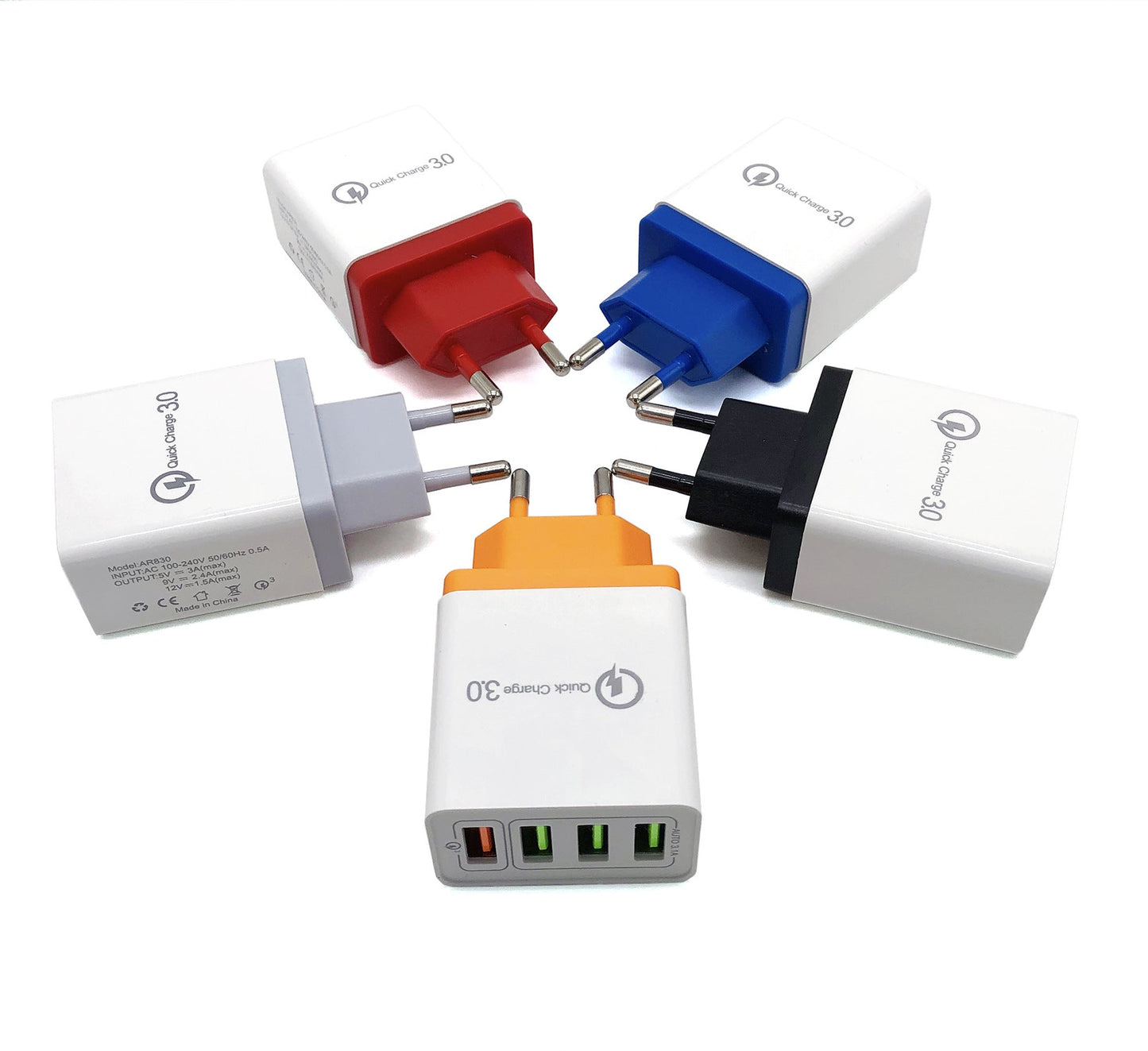 USB Charger Quick Charge 3.0 4 Phone Adapter For Tablet Portable Wall Mobile Charger Fast Charger Platonelstore
