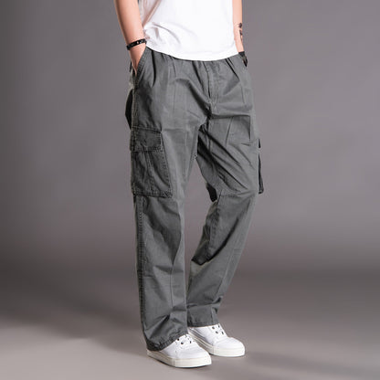Thin Fat Pants Korean Style Loose Straight Leg Platonelstore