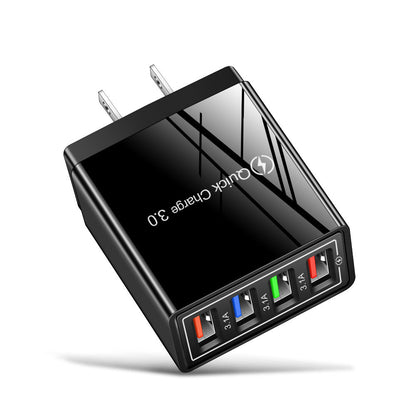 USB Charger Quick Charge 3.0 4 Phone Adapter For Tablet Portable Wall Mobile Charger Fast Charger Platonelstore