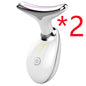 EMS Thermal Neck Lifting And Tighten Massager Electric Microcurrent Wrinkle Remover LED Photon Face Beauty Device For Woman Platonel