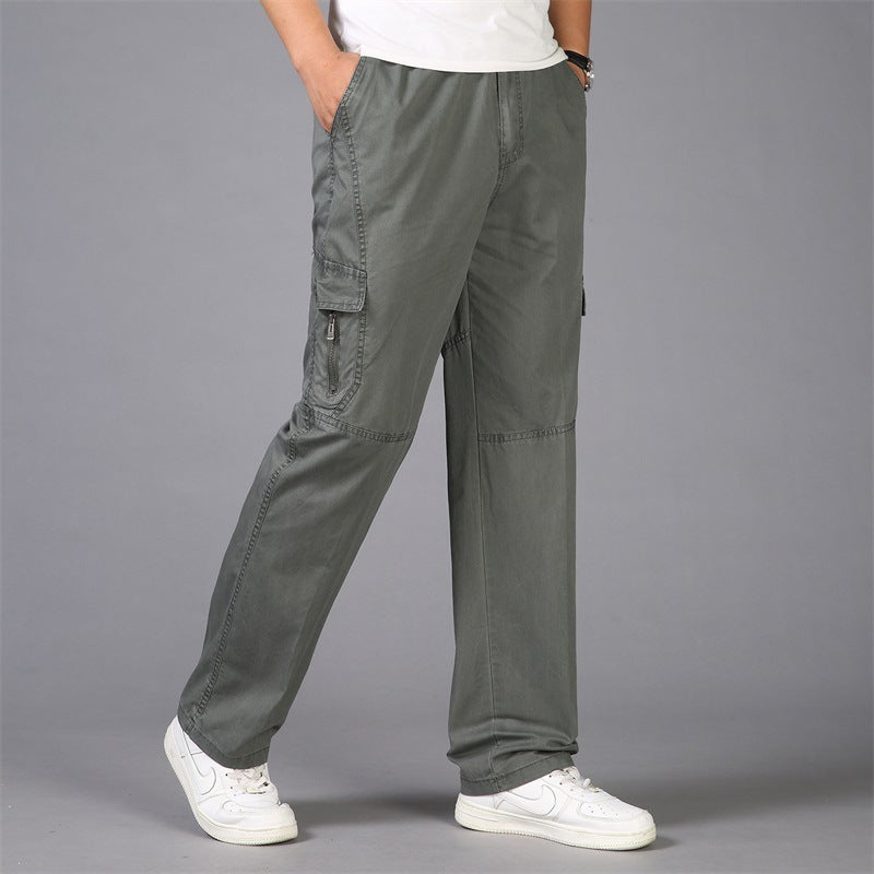 Thin Fat Pants Korean Style Loose Straight Leg Platonelstore