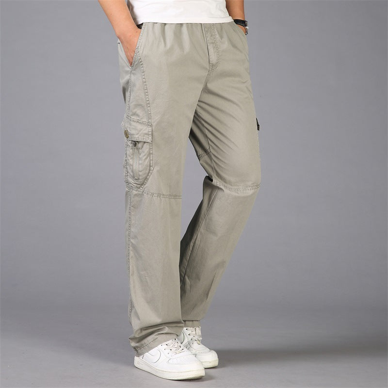 Thin Fat Pants Korean Style Loose Straight Leg Platonelstore