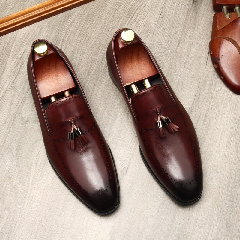Cowhide Creates Atmospheric Wedding Shoes Platonelstore
