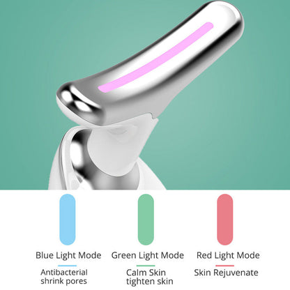 EMS Thermal Neck Lifting And Tighten Massager Electric Microcurrent Wrinkle Remover LED Photon Face Beauty Device For Woman Platonel