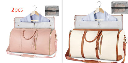 Large Capacity Travel Duffle Bag Women's Handbag Folding Suit Bag Waterproof Clothes Totes Platonelstore