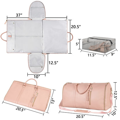 Large Capacity Travel Duffle Bag Women's Handbag Folding Suit Bag Waterproof Clothes Totes Platonelstore