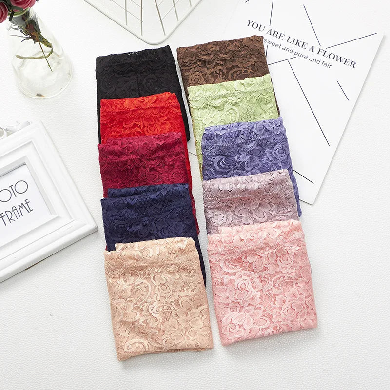 Lace Panties Women's High Waist Sexy Transparent Large Size Hips and Abdomen Seamless Triangle Women's Panties Pure Cotton Cloth Platonelstore