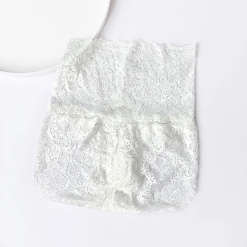 Lace Panties Women's High Waist Sexy Transparent Large Size Hips and Abdomen Seamless Triangle Women's Panties Pure Cotton Cloth Platonelstore