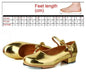 Black And White Tap Shoes Women Girls Kids Tap Dance Shoes Bow Tie Mary Jane Style Shiny Patent PU Leather Size 26-40 Platonel