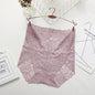 Lace Panties Women's High Waist Sexy Transparent Large Size Hips and Abdomen Seamless Triangle Women's Panties Pure Cotton Cloth Platonelstore