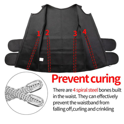 Men Waist Trainer Sauna Vest Fitness Corset Abdomen Slimming Body Shaper Belly Reducing Shapewear Burn Fat Shirt Trimmer Belt Platonelstore