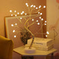 Fairy Light Spirit Tree Lamp Sparkly Tree Lamp Battery/USB Operated LED Mini Tree Warm Light Pearl Starry Night Light Platonel