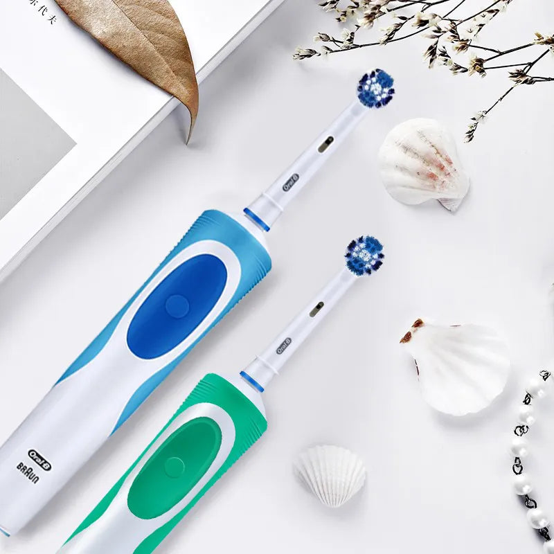Electric Toothbrush 2D Rotary Vibration Clean Charging Tooth Brush Cross Action Bristle Oral Care 4 Gift Brush Heads Free Platonel
