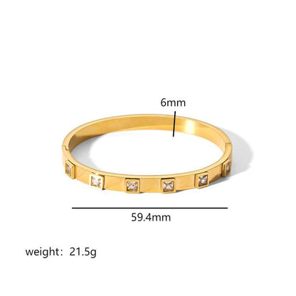 Ins Style Titanium Steel Bracelet Six-pointed Star Buckle Platonelstore