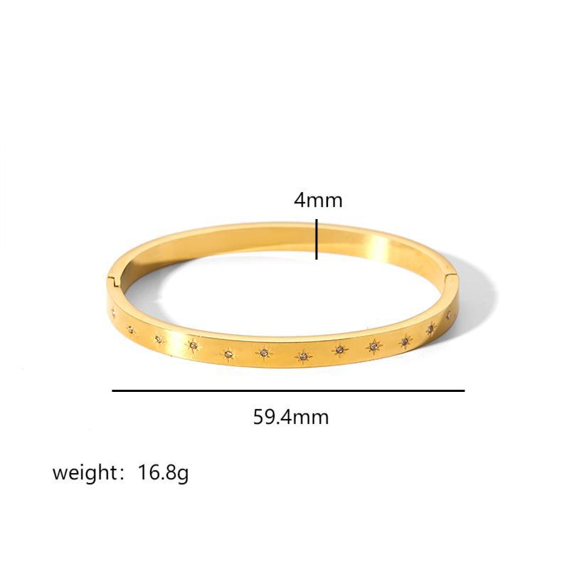 Ins Style Titanium Steel Bracelet Six-pointed Star Buckle Platonelstore