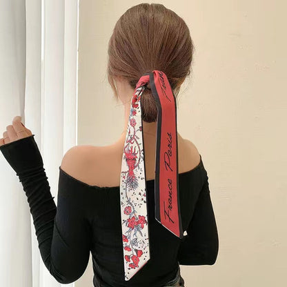 Girls' Vintage Bow Thin Narrow Polka Dot Winter Hair Band Platonelstore